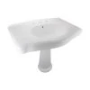 RENOVATORS SUPPLY MANUFACTURING Darbyshire 33-1/2 in. Pedestal Combo Bathroom Sink in White with Overflow 1 RENOVATORS SUPPLY MANUFACTURING Darbyshire 33-1/2 in. Pedestal Combo Bathroom Sink in White with Overflow -Bathroom Sinks Sales white pedestal sinks 13282 64 1000