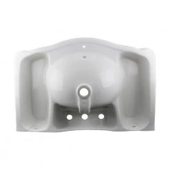 RENOVATORS SUPPLY MANUFACTURING Darbyshire 33-1/2 in. Pedestal Combo Bathroom Sink in White with Overflow 22 RENOVATORS SUPPLY MANUFACTURING Darbyshire 33-1/2 in. Pedestal Combo Bathroom Sink in White with Overflow -Bathroom Sinks Sales white pedestal sinks 13282 fa 1000