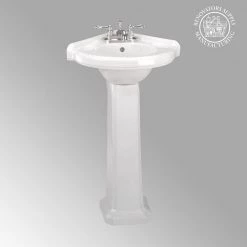 RENOVATORS SUPPLY MANUFACTURING Portsmouth 22 in. Corner Pedestal Combo Bathroom Sink in White with Overflow 13 RENOVATORS SUPPLY MANUFACTURING Portsmouth 22 in. Corner Pedestal Combo Bathroom Sink in White with Overflow -Bathroom Sinks Sales white pedestal sinks 19358 1f 1000