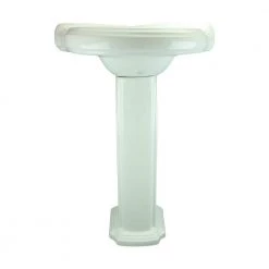 RENOVATORS SUPPLY MANUFACTURING Portsmouth 22 in. Corner Pedestal Combo Bathroom Sink in White with Overflow 12 RENOVATORS SUPPLY MANUFACTURING Portsmouth 22 in. Corner Pedestal Combo Bathroom Sink in White with Overflow -Bathroom Sinks Sales white pedestal sinks 19358 4f 1000