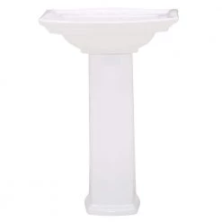 Unbranded Washington 550 22 in. Pedestal Combo Bathroom Sink in White 11 Unbranded Washington 550 22 in. Pedestal Combo Bathroom Sink in White -Bathroom Sinks Sales white pedestal sinks 3 394wh 40 1000