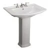 Unbranded Washington 765 30 in. Pedestal Combo Bathroom Sink for 8 in. Widespread in White -Bathroom Sinks Sales white pedestal sinks 3 498wh 64 1000