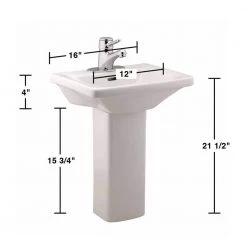 RENOVATORS SUPPLY MANUFACTURING Children's 21.5 in. H Pedestal Sinks Porcelain in White (Set of 2) 17 RENOVATORS SUPPLY MANUFACTURING Children's 21.5 in. H Pedestal Sinks Porcelain in White (Set of 2) -Bathroom Sinks Sales white pedestal sinks 30686 4f 1000