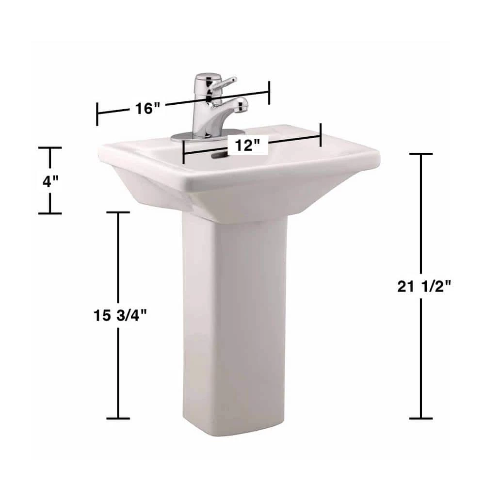 RENOVATORS SUPPLY MANUFACTURING Children's 21.5 in. H Pedestal Sinks Porcelain in White (Set of 2) 9 RENOVATORS SUPPLY MANUFACTURING Children's 21.5 in. H Pedestal Sinks Porcelain in White (Set of 2) - Image 7