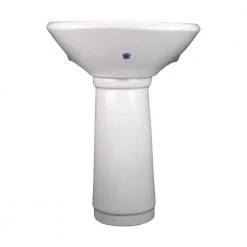 RENOVATORS SUPPLY MANUFACTURING Child 20.75 in. H Pedestal Sink Porcelain Mini Toddler in White (Set of 2) -Bathroom Sinks Sales white pedestal sinks 31869 76 1000
