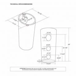 Eridanus 39 in. Tall Round Ceramic Pedestal Sink and Base with Overflow and Pop-Up Drain -Bathroom Sinks Sales white pedestal sinks junxlp 090 new c3 1000