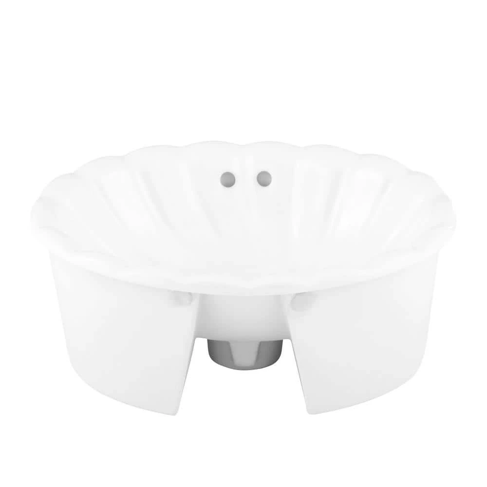 Pegasus Corona Drop-In Bathroom Sink in White 4 Pegasus Corona Drop-In Bathroom Sink in White - Image 2