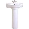 Pegasus Evolution Corner Pedestal Combo Bathroom Sink in White 1 Pegasus Evolution Corner Pedestal Combo Bathroom Sink in White -Bathroom Sinks Sales white pegasus pedestal sinks 3 221wh 64 1000