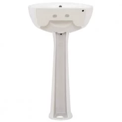 Pegasus Bali 19 in. Pedestal Combo Bathroom Sink for 4 in. Centerset in White -Bathroom Sinks Sales white pegasus pedestal sinks 3 584wh 40 1000