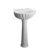 Pegasus Bali 19 in. Pedestal Combo Bathroom Sink for 4 in. Centerset in White 2 Pegasus Bali 19 in. Pedestal Combo Bathroom Sink for 4 in. Centerset in White -Bathroom Sinks Sales white pegasus pedestal sinks 3 584wh 64 1000