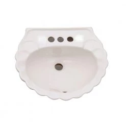 Pegasus Bali 19 in. Pedestal Combo Bathroom Sink for 4 in. Centerset in White -Bathroom Sinks Sales white pegasus pedestal sinks 3 584wh a0 1000