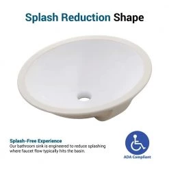 PELHAM & WHITE Newcastle 20 in. Undermount Ceramic Oval Bathroom Sink in White -Bathroom Sinks Sales white pelham white undermount bathroom sinks pwl1001 fa 1000