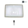 Rene 18.25 in. Undermount Bathroom Sink in White with Pop-Up Drain in Antique Bronze 1 Rene 18.25 in. Undermount Bathroom Sink in White with Pop-Up Drain in Antique Bronze -Bathroom Sinks Sales white rene undermount bathroom sinks r2 1007 w pud abr 64 1000