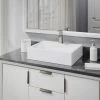 Rene Porcelain Vessel Sink in White with 7002 Faucet and Pop-Up Drain in Brushed Nickel -Bathroom Sinks Sales white rene vessel sinks r2 5018 w r9 7002 bn 64 1000