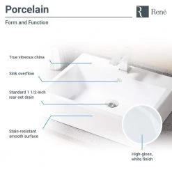 Rene Porcelain Vessel Sink in White with 7002 Faucet and Pop-Up Drain in Brushed Nickel 14 Rene Porcelain Vessel Sink in White with 7002 Faucet and Pop-Up Drain in Brushed Nickel -Bathroom Sinks Sales white rene vessel sinks r2 5018 w r9 7002 bn a0 1000