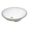 Ruvati 16 in. x 13 in. Oval Undermount Vanity Bathroom Porcelain Ceramic with Overflow in White 2 Ruvati 16 in. x 13 in. Oval Undermount Vanity Bathroom Porcelain Ceramic with Overflow in White -Bathroom Sinks Sales white ruvati undermount bathroom sinks rvb0618 64 1000