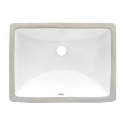 Ruvati 17 in. Rectangular Undermount Vanity Bathroom Porcelain Ceramic with Overflow in White 10 Ruvati 17 in. Rectangular Undermount Vanity Bathroom Porcelain Ceramic with Overflow in White -Bathroom Sinks Sales white ruvati undermount bathroom sinks rvb0718 40 1000