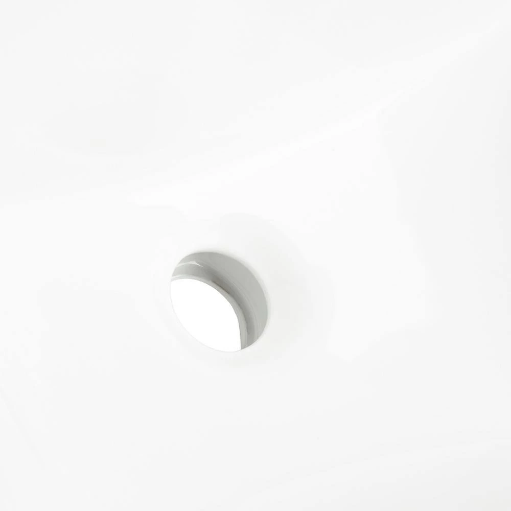SAFAVIEH Solea Seaton Undermount Bathroom Sink in White with Overflow Drain 6 SAFAVIEH Solea Seaton Undermount Bathroom Sink in White with Overflow Drain - Image 4