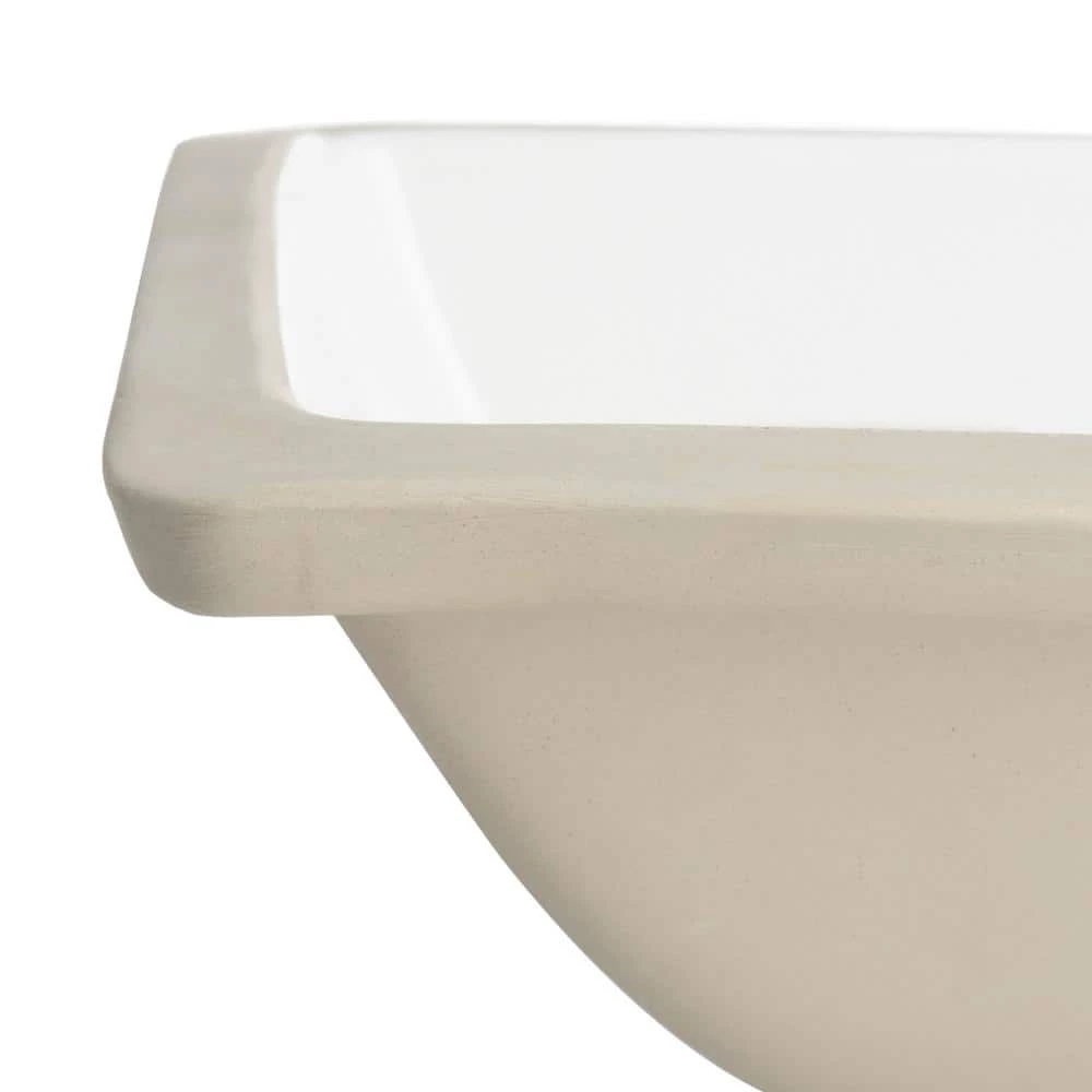 SAFAVIEH Solea Seaton Undermount Bathroom Sink in White with Overflow Drain 5 SAFAVIEH Solea Seaton Undermount Bathroom Sink in White with Overflow Drain - Image 3