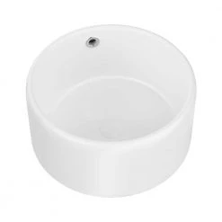 Satico Amuering 16 in. Topmount Bathroom Sink Basin in White