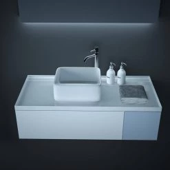 Satico Amuering 15 in. Topmount Bathroom Sink Basin in White -Bathroom Sinks Sales white satico drop in bathroom sinks 16tay19 4f 1000