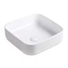 Satico Amuering 15 in. Topmount Bathroom Sink Basin in White -Bathroom Sinks Sales white satico drop in bathroom sinks 16tay19 64 1000