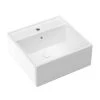 Satico Amuering 16 in. Topmount Bathroom Sink Basin in White -Bathroom Sinks Sales white satico drop in bathroom sinks 16tay20 64 1000