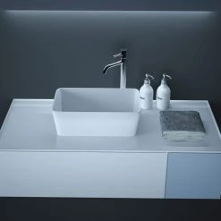 Satico Amuering 19 in. Topmount Bathroom Sink Basin in White -Bathroom Sinks Sales white satico drop in bathroom sinks 16tay22 1f 1000