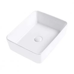 Satico Amuering 19 in. Topmount Bathroom Sink Basin in White