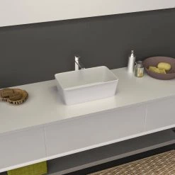 Satico Amuering 19 in. Topmount Bathroom Sink Basin in White -Bathroom Sinks Sales white satico drop in bathroom sinks 16tay22 fa 1000