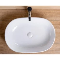 Satico 23.63 in. Topmount Bathroom Sink Basin in White -Bathroom Sinks Sales white satico drop in bathroom sinks 16tay24 44 1000