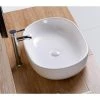 Satico 23.63 in. Topmount Bathroom Sink Basin in White -Bathroom Sinks Sales white satico drop in bathroom sinks 16tay24 64 1000
