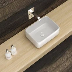 Satico Amuering 19.63 in. Topmount Bathroom Sink Basin in White -Bathroom Sinks Sales white satico drop in bathroom sinks 16tay25 fa 1000