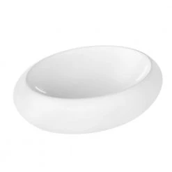 Satico Amuering 24 in. Topmount Bathroom Sink Basin in White