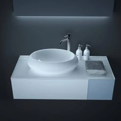 Satico 19 in. Topmount Bathroom Sink in White -Bathroom Sinks Sales white satico drop in bathroom sinks 16tay27 1f 1000