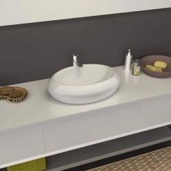 Satico 19 in. Topmount Bathroom Sink in White -Bathroom Sinks Sales white satico drop in bathroom sinks 16tay27 44 1000