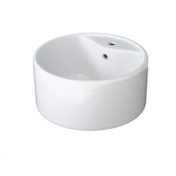 Satico 16.13 in. Topmount Bathroom Sink in White