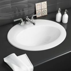 Satico Victorian 20 in. Ceramic Above Sink Basin in White 15 Satico Victorian 20 in. Ceramic Above Sink Basin in White -Bathroom Sinks Sales white satico pedestal sinks f32017 31 1000