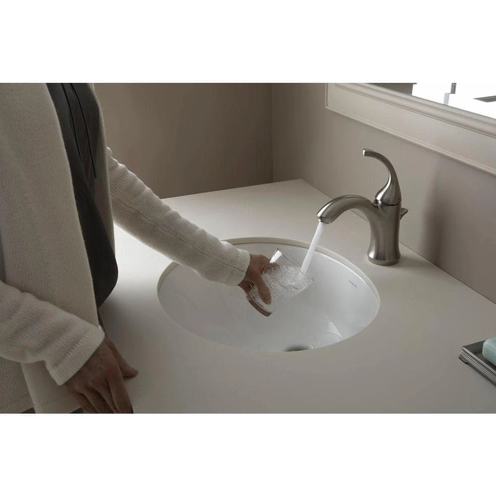 STERLING Wescott Under-Mounted Vitreous China Bathroom Sink in White with Overflow Drain 6 STERLING Wescott Under-Mounted Vitreous China Bathroom Sink in White with Overflow Drain - Image 4