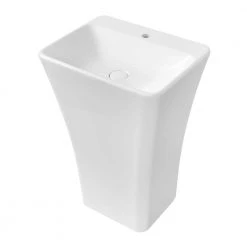 Streamline 23.6 in. Solid Surface Resin Pedestal Sink Basin in White 12 Streamline 23.6 in. Solid Surface Resin Pedestal Sink Basin in White -Bathroom Sinks Sales white streamline pedestal sinks k 1121 24 40 1000