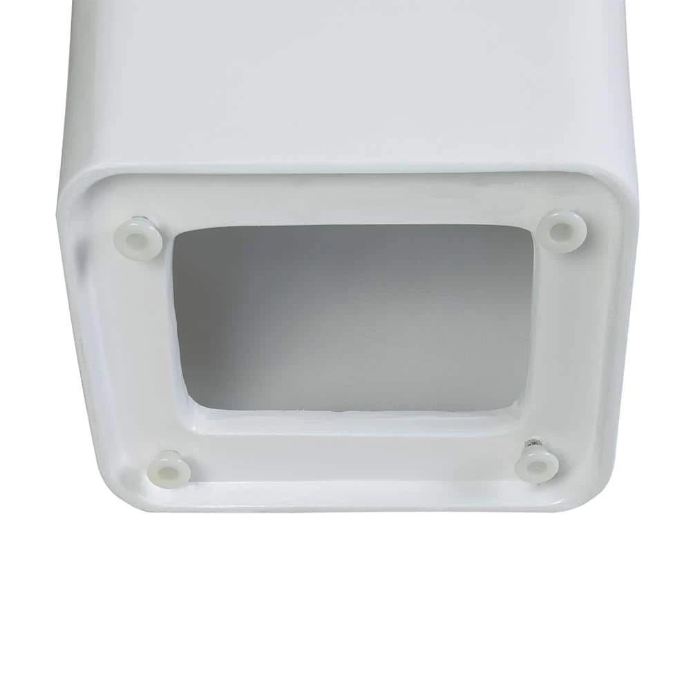 Streamline 23.6 in. Solid Surface Resin Pedestal Sink Basin in White 8 Streamline 23.6 in. Solid Surface Resin Pedestal Sink Basin in White - Image 6