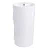 Streamline 17.7 in. Solid Surface Resin Pedestal Sink Basin in White -Bathroom Sinks Sales white streamline pedestal sinks k 1691 slsfs 18 64 1000