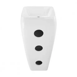 Swiss Madison Carre Glossy, White Ceramic Square Pedestal Sink -Bathroom Sinks Sales white swiss madison pedestal sinks sm ps311 77 1000