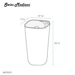 Swiss Madison Ivy 1-Piece Glossy White Ceramic Square Pedestal Sink -Bathroom Sinks Sales white swiss madison pedestal sinks sm ps313 76 1000