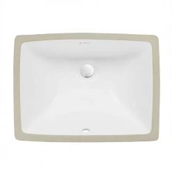 Swiss Madison Plaisir 18 in. Rectangular Under-Mount Bathroom Sink in White -Bathroom Sinks Sales white swiss madison undermount bathroom sinks sm um624 1d 1000