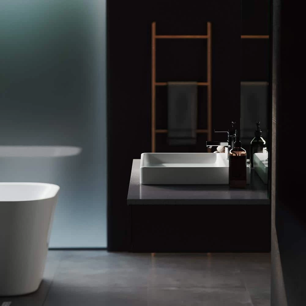 Swiss Madison Carre Rectangular Vessel Sink in White 5 Swiss Madison Carre Rectangular Vessel Sink in White - Image 3