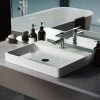Swiss Madison Carre Rectangular Vessel Sink in White 2 Swiss Madison Carre Rectangular Vessel Sink in White -Bathroom Sinks Sales white swiss madison vessel sinks sm vs202 64 1000