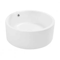 Swiss Madison Monaco Round Ceramic Bathroom Vessel Sink in White -Bathroom Sinks Sales white swiss madison vessel sinks sm vs252 40 1000