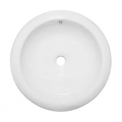 Swiss Madison Plaisir Round Vessel Sink in White 17 Swiss Madison Plaisir Round Vessel Sink in White -Bathroom Sinks Sales white swiss madison vessel sinks sm vs262 1d 1000
