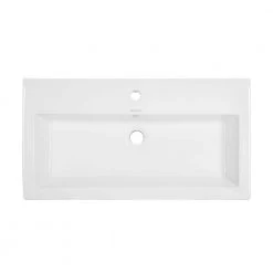 Swiss Madison Voltaire Wide Rectangle Vessel Sink in White -Bathroom Sinks Sales white swiss madison vessel sinks sm vs292 1d 1000